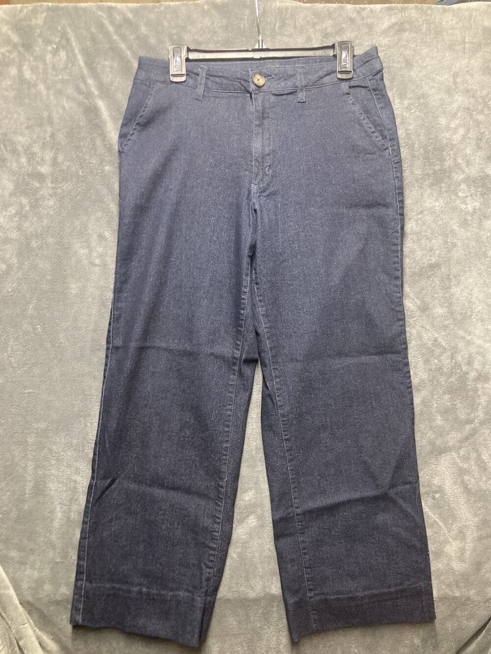 Rachel Zoe Dark Wide Leg Jeans Woman’s Sz 10 Navy Blue Coastal Gorpcore